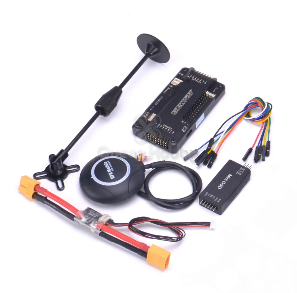 Контроллер полета APM 2 8 ArduPilot Mega встроенный компас с M8N/7 M/6 M GPS модуль питания OSD для