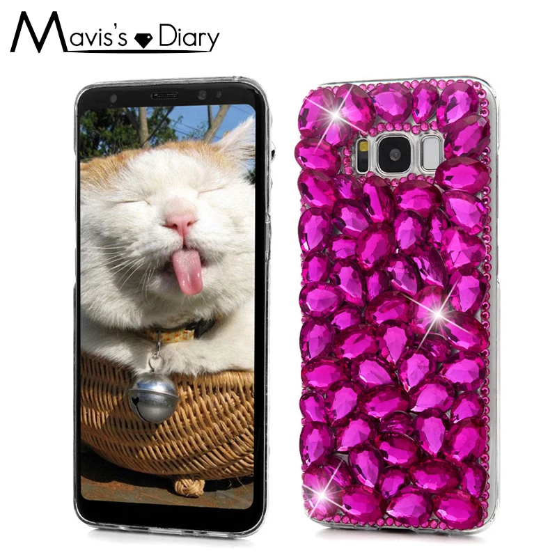 Для samsung Galaxy S9/S9 Плюс/S8/S8 Плюс/S7 край A3 A5 2017 3D Bling горный хрусталь Дело Алмаз крышка