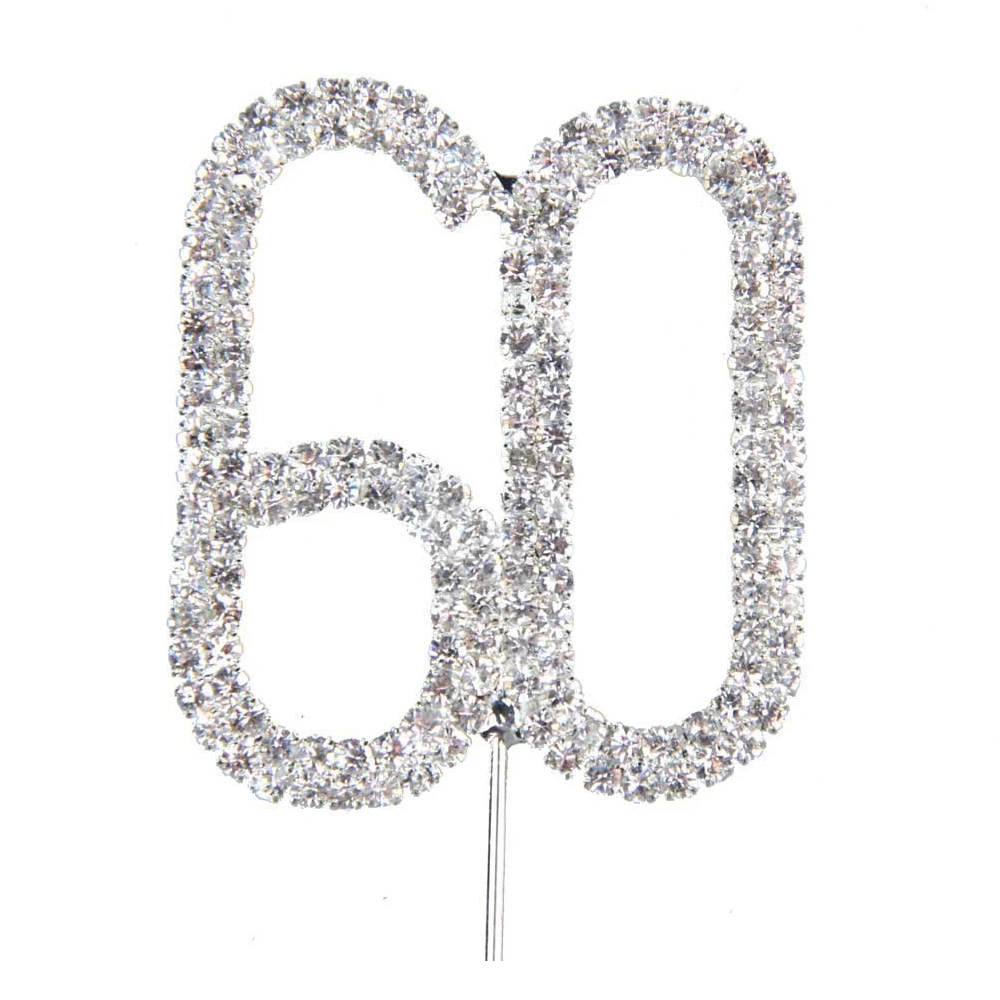 Сладость Bling Diamond Double number/number Torte торт Декор для дня рождения юбилея свадьбы (60) |