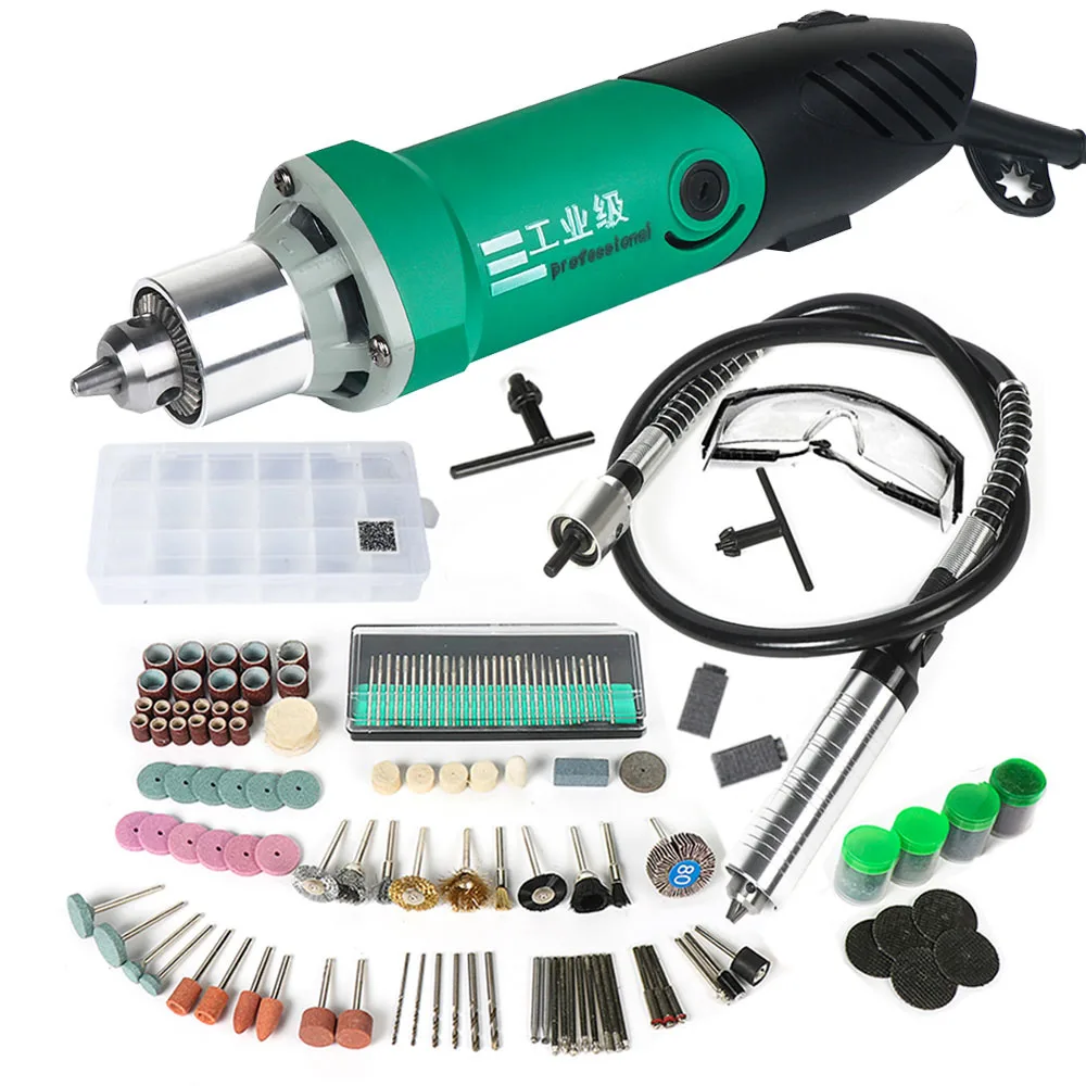 B1998 N-192 Dremel стиль 480 Вт электрическая мини дрель гравер с 6 позициями переменной скорости для вращающихся инструментов Dremel с гибким валом - Цвет: B1998 N-192