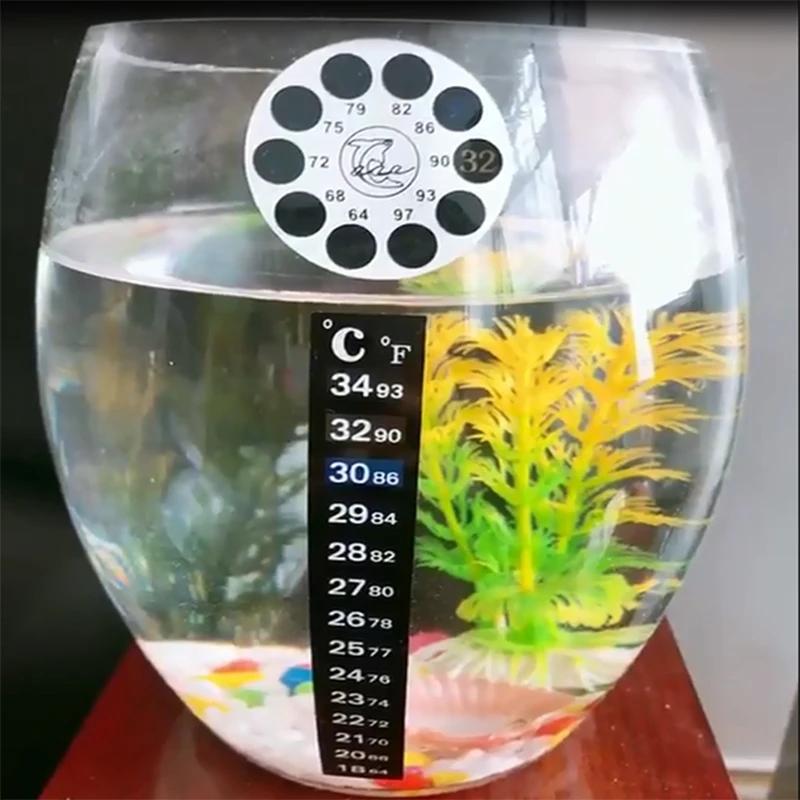 Температурный стикер для аквариума термометр аксессуары цифровая двойная шкала