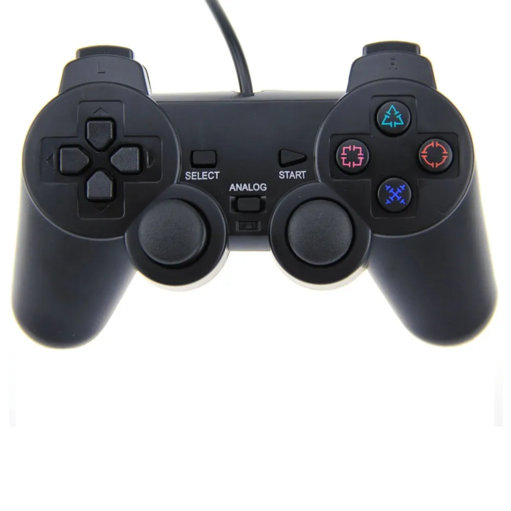 Haoba 1.8 м Проводной Двойной вибрации геймпад для Sony PlayStation 2 PS2 контроллер DualShock