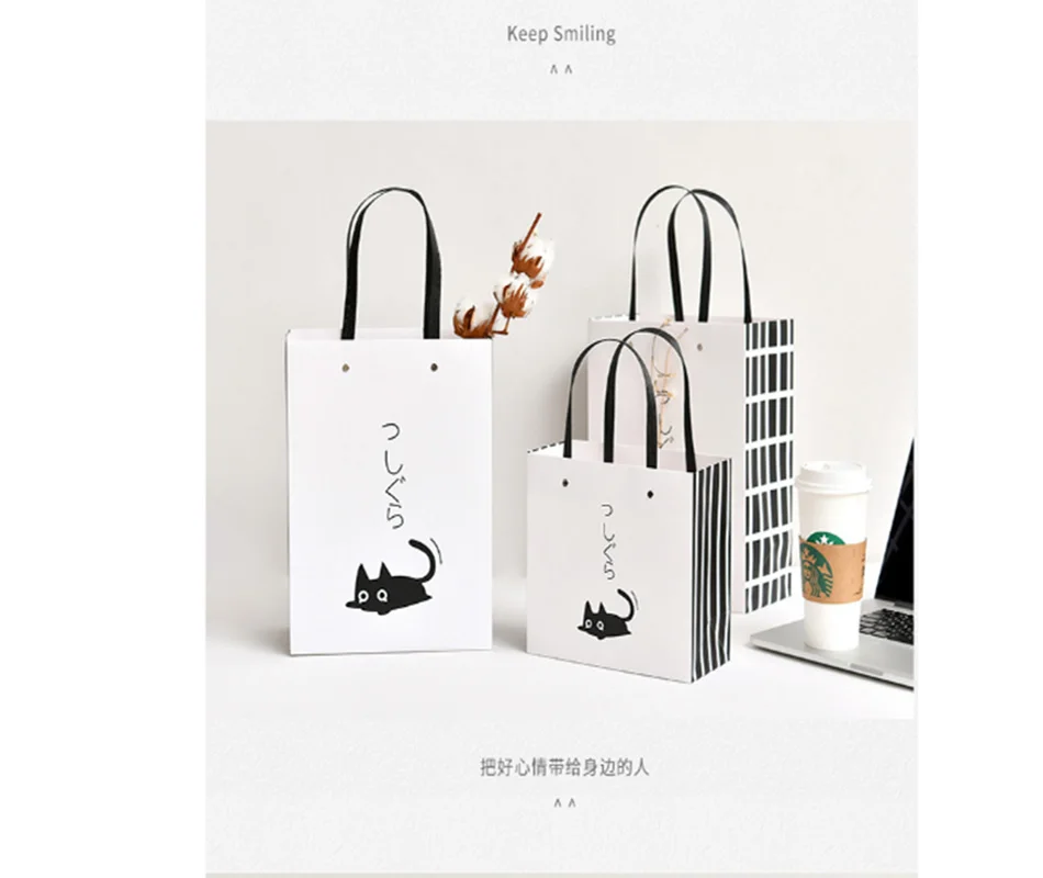 Горячая Распродажа высококачественные сумки для покупок с милым рисунком