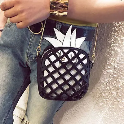 Женские сумки через плечо с ананасом на цепочкой|pineapple shoulder bag|chain bagshoulder bags |