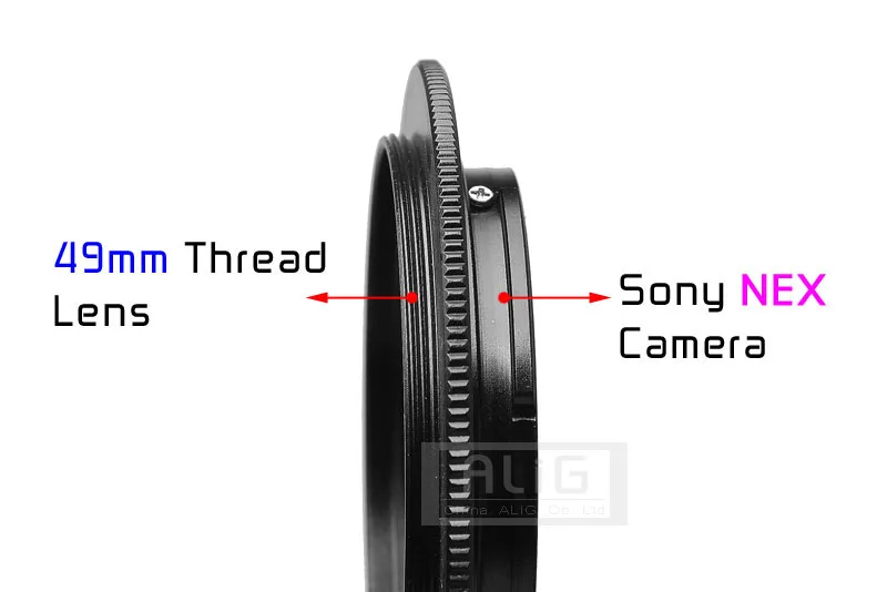 Металлический 49 мм 52 55 58 72 77 макрообъектив камеры Обратный адаптер для Sony E mount A6000