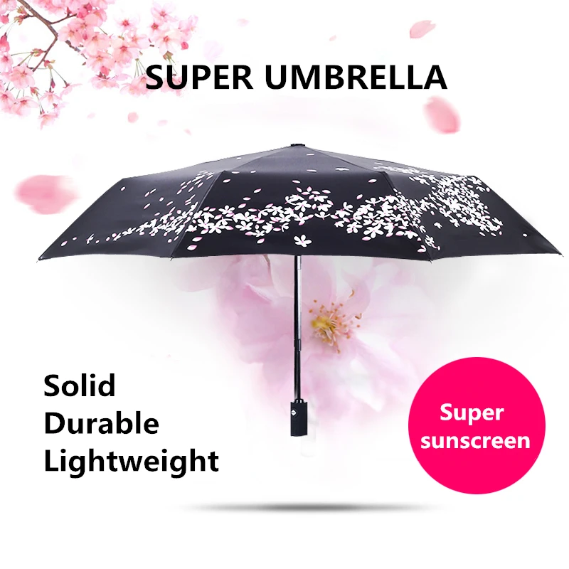 Новинка 2019 Модный японский стиль полностью автоматический складной зонт горячая