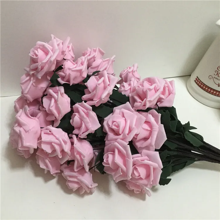 Искусственные розы из вспененного этилвинилацетата 1 шт. упак. 65 см одиночные длинные стволовые букет