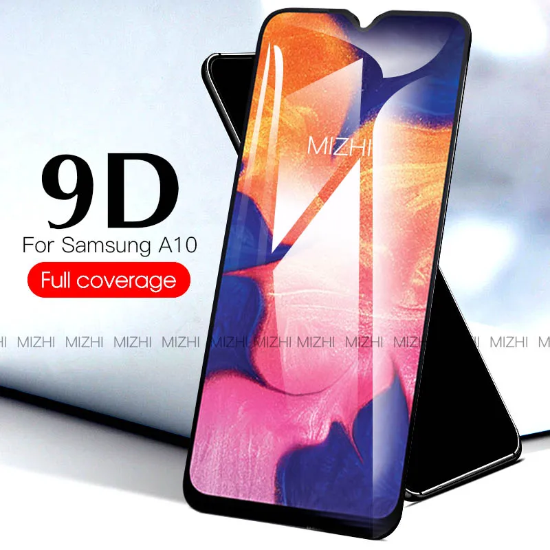 Защитное стекло 9D для Samsung Galaxy A10 экрана Sansung Gelaksi A 10 A105F 10A 2019|Защитные стёкла и