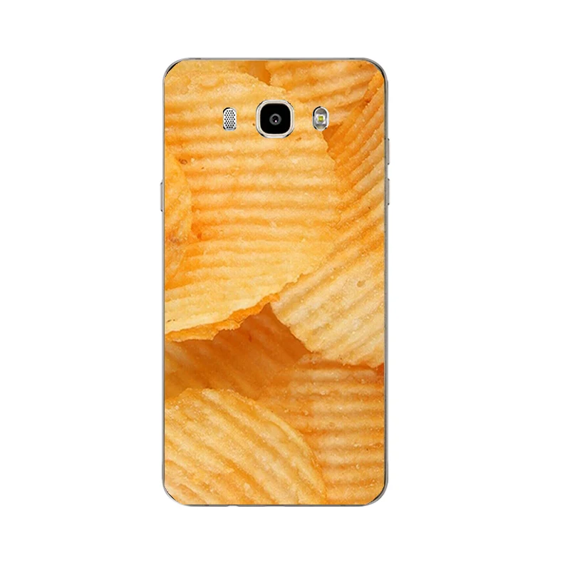 DIY для Samsung Galaxy J7 2015/2016/2017 чехол J700/J710 J730 S4 S5 мягкий TPU с принтом фаст-фуда |