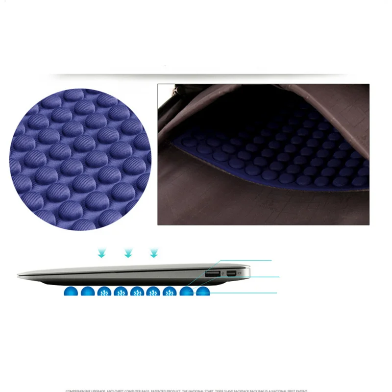 Деловая повседневная мужская сумка через плечо водонепроницаемый ударопрочный