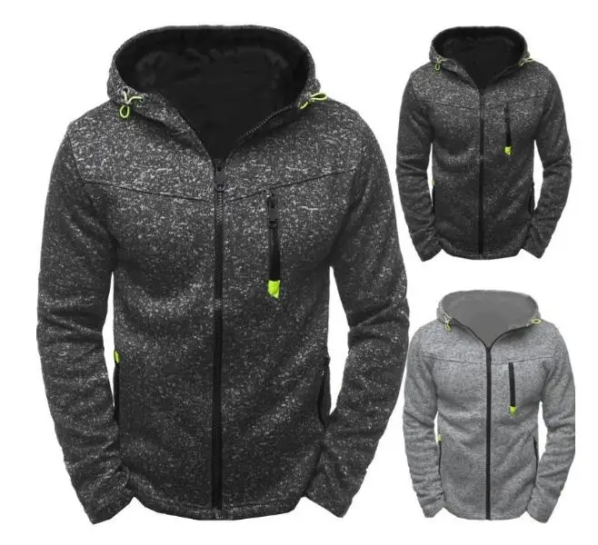 Толстовки wo для мужчин весна молния Лоскутная Толстовка Повседневная Уличная