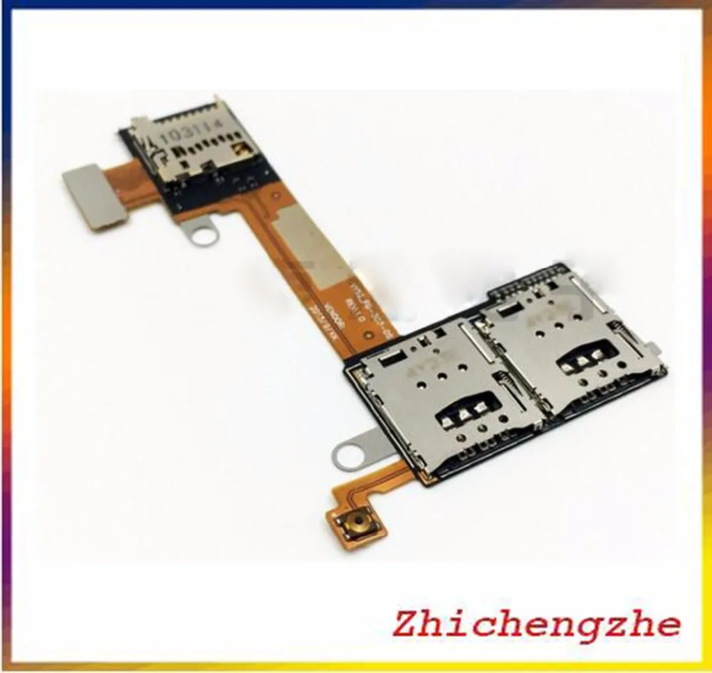 Оригинальный держатель слота для двух Sim карт + слот TF карты PCB гибкий кабель Sony