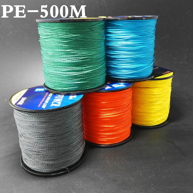 Леска рыболовная плетеная 4 нити 10 90lb 500 м|fishing line|braided fishing linejapan multifilament |