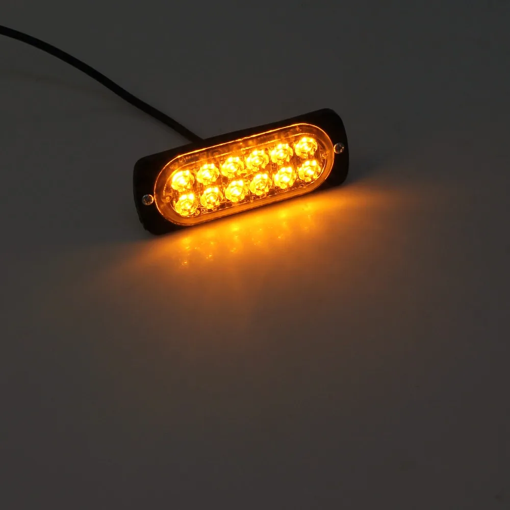 Neoteck 2 шт. 12В 24В Янтарный проблесковый свет для восстановления 12 светодиодных