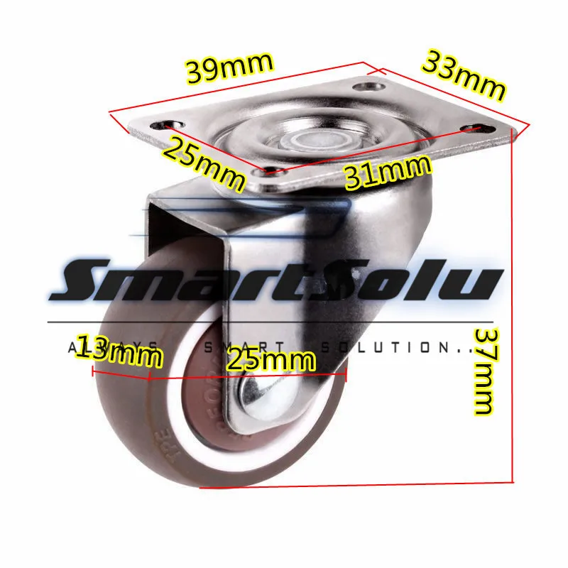 Бесплатная доставка Мини Маленькие ролики диаметр 1 дюйм/25 мм TPE резина супер
