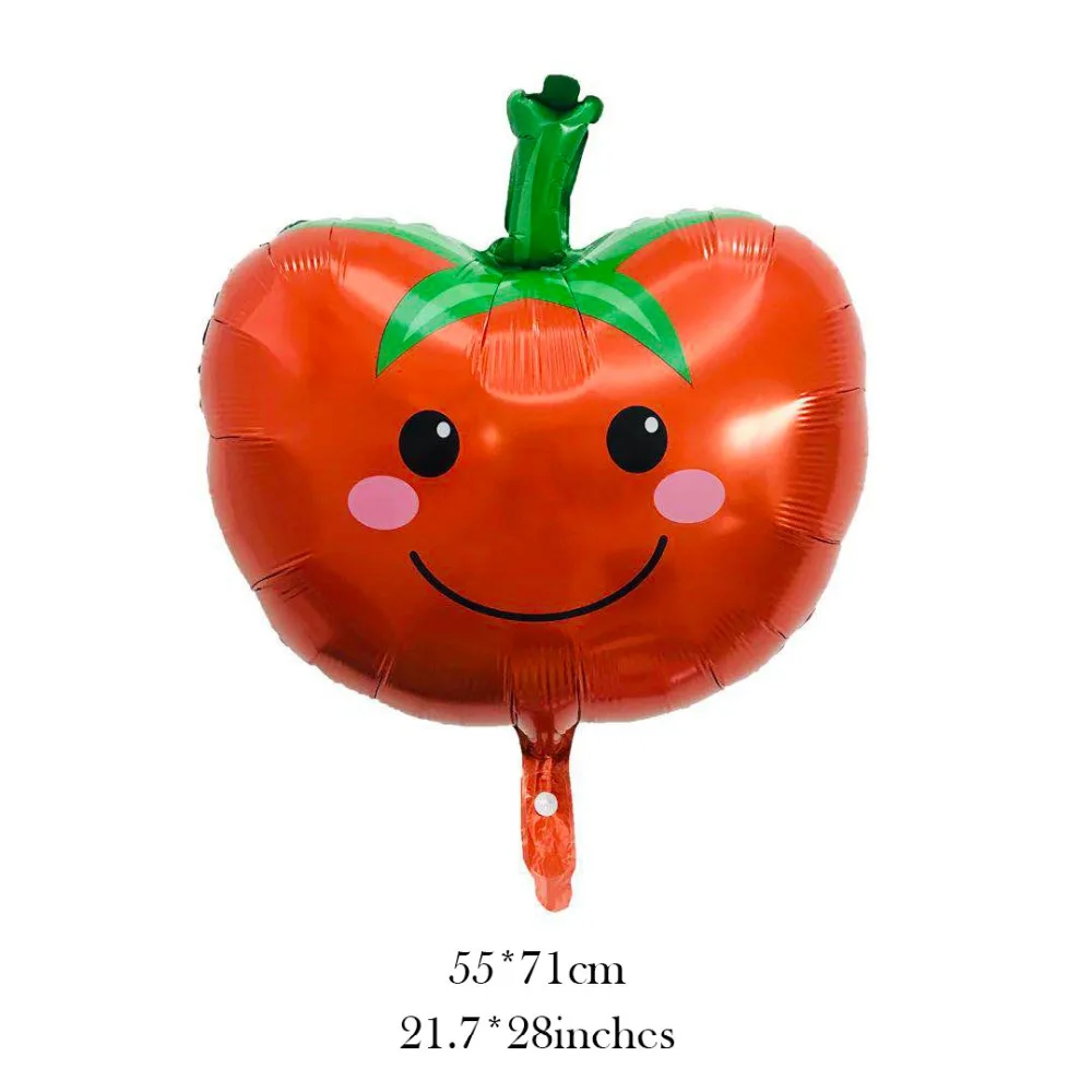 Fruit Balloons Vegetable Helium Foil Balloon birthday party decorations kids Strawberry Carrot Orange Grape Banana Corn Apple | Дом и сад