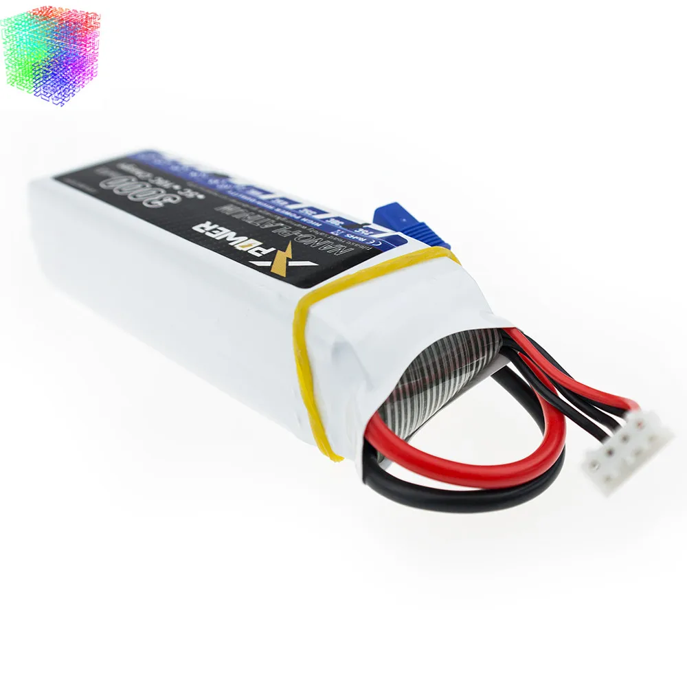2 шт. 11 1 v 3s батарея 3000mAh 30C max 35C EC3 Xpower Lipo литиевые батареи для радиоуправляемых