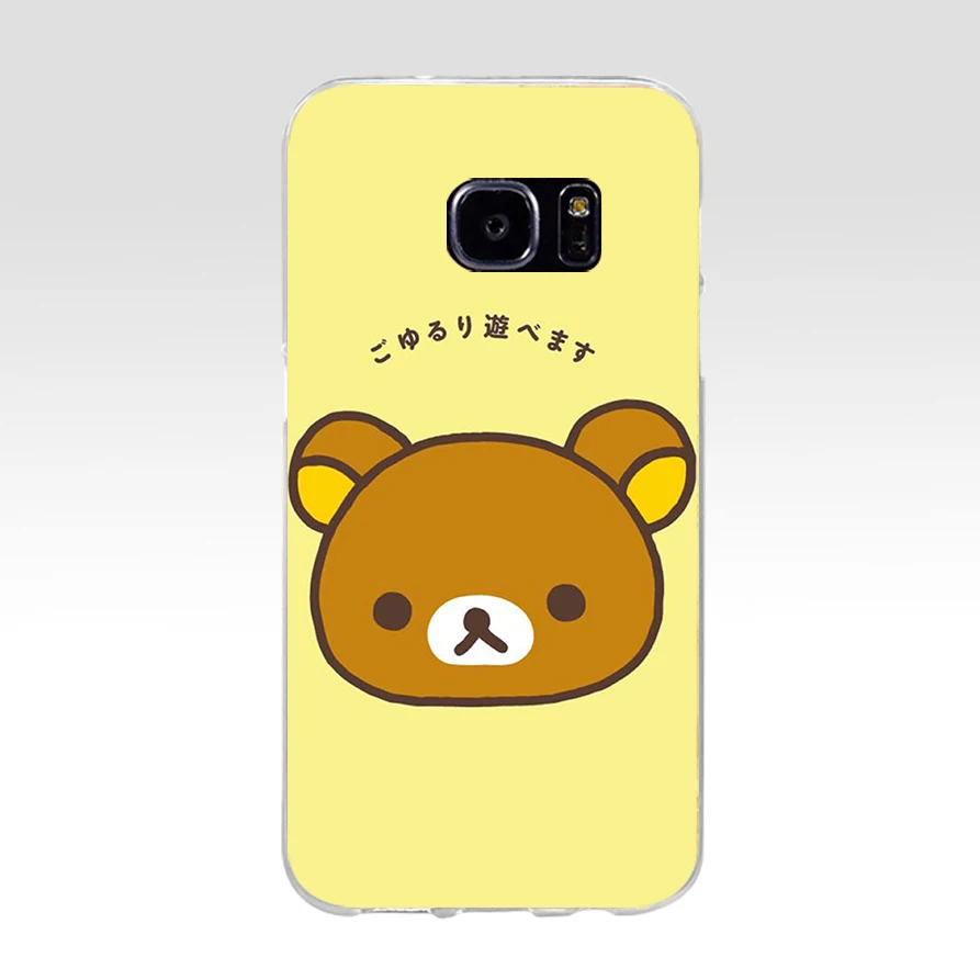 85AQ Забавный Милый мультяшный Rilakkuma мягкий ТПУ силиконовый чехол для samsung Galaxy s6 s7