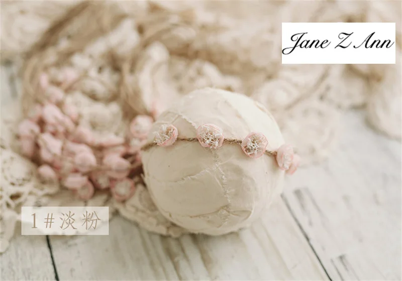 Jane Z Ann-Diadema de mini p&eacute;talos multicolor hecha a mano, ACCESORIOS FOTOGR&Aacute;FICOS para reci&eacute;n nacidos, accesorios para el cabello-3