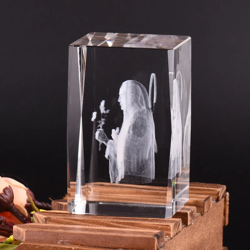 Лазерные 3D украшения христианские подарки Дева Мария Креативные аксессуары для