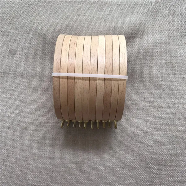 Dia7.5cm мини-обруч для вышивки из дерева круглый деревянный обруч для вышивки крестиком деревянные обручи - Цвет: 10ps
