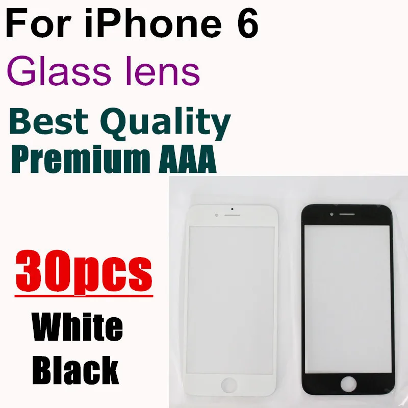 30 шт. Топ премиум класса AAA для iPhone 6 6G 4 7 &quotLCD Передний сенсорный экран Внешний