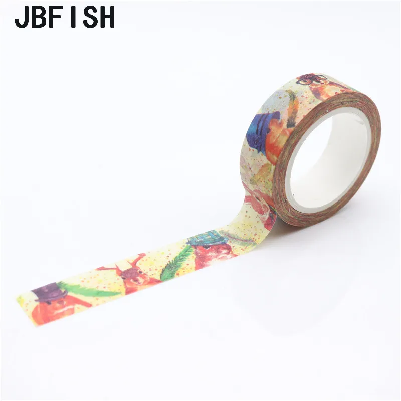 Бумажная Васи лента JBFISH сделай сам декоративная клейкая с изображением