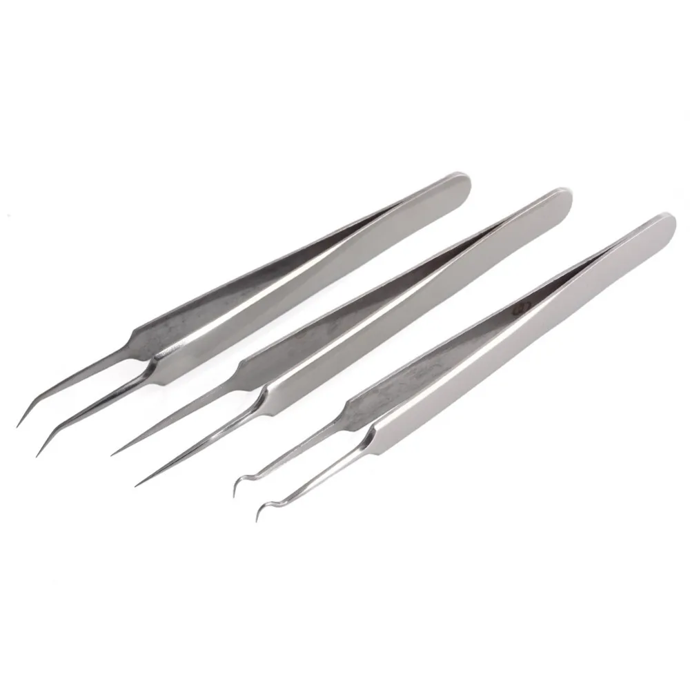 3 шт./компл. Черноголовых Пинцет и пятна удаления точки сгиба gib голову комедона