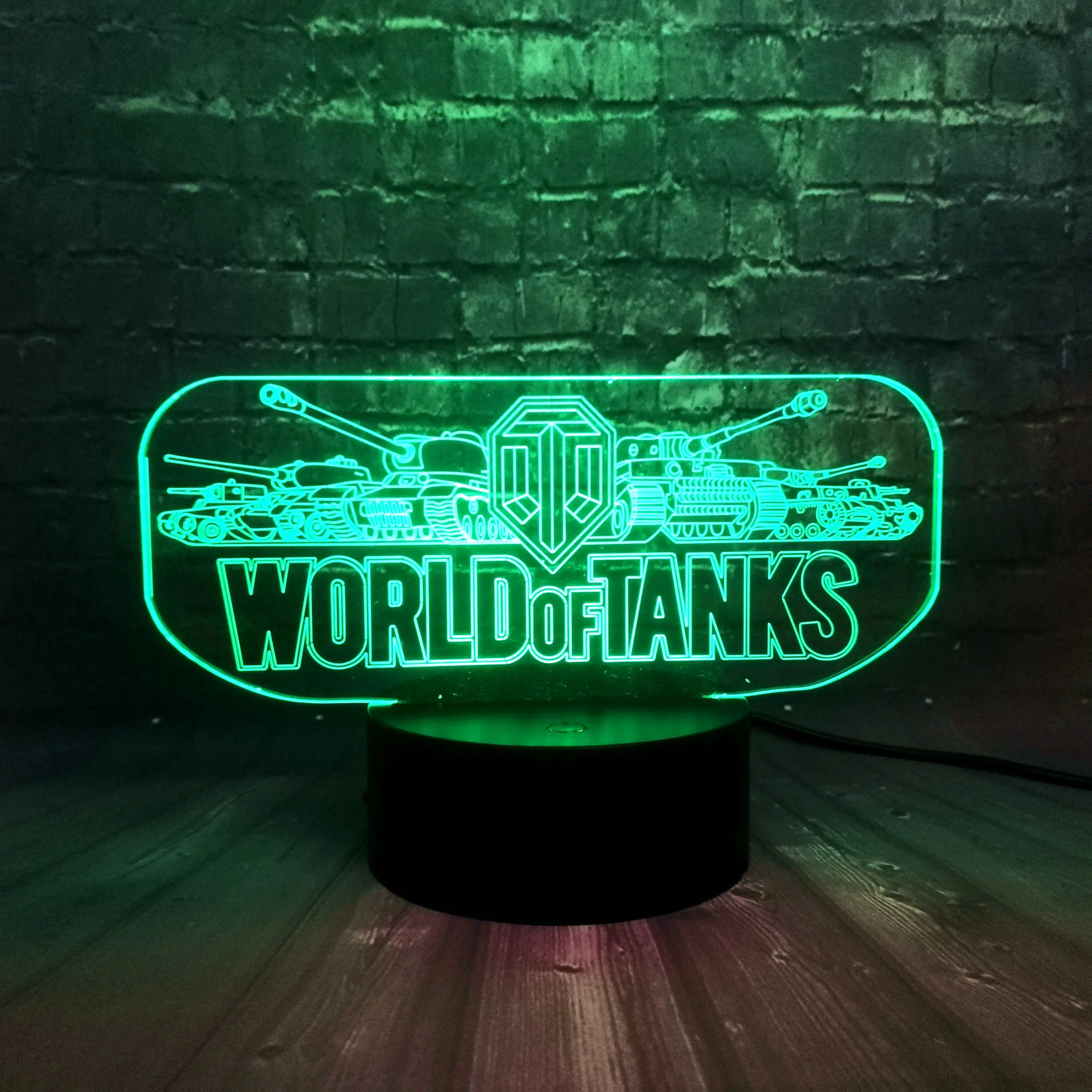 Горячая игра реквизит World Tank автомобиль Креативный светодиодный Декор для