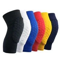 1pcs honeycomb basketball knee pads leg sleeves cellular football volleyball soccer kneepad calf support ski cycling leg warmer