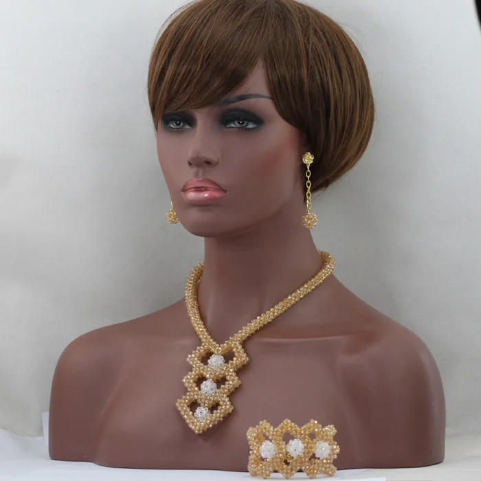 Новинка 2017 милый простой женский золотой кулон ожерелье набор модный индийский