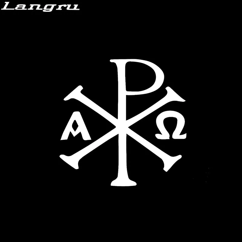 Langru Стайлинг автомобиля Devout Faith древние христианские Чи Rho Px символы