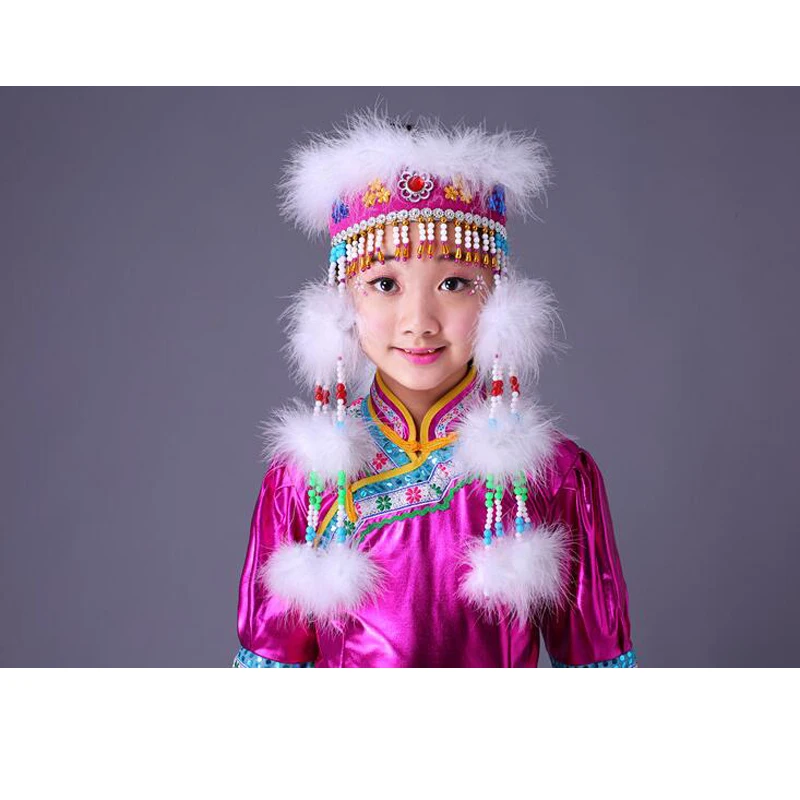 Национальный танцевальный костюм для девочек одежда Sinkiang детская из китайской