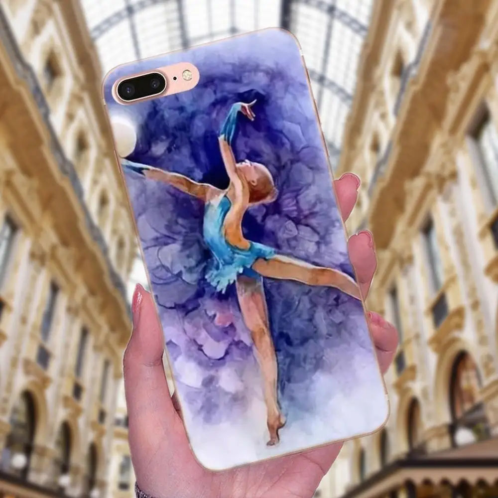 Мягкий милый чехол с рисунком для девочек спортивный гимнастический Sony Xperia Z Z1 Z2 Z3