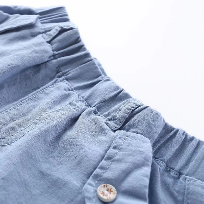 Рубашка для мальчиков комплект в полоску с короткими рукавами лето 2019 новая