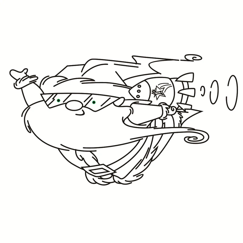Santa Claus Transparent Clear Silicone Stamp/Seal for DIY scrapbooking/photo album Decorative clear stamp7 | Канцтовары для офиса