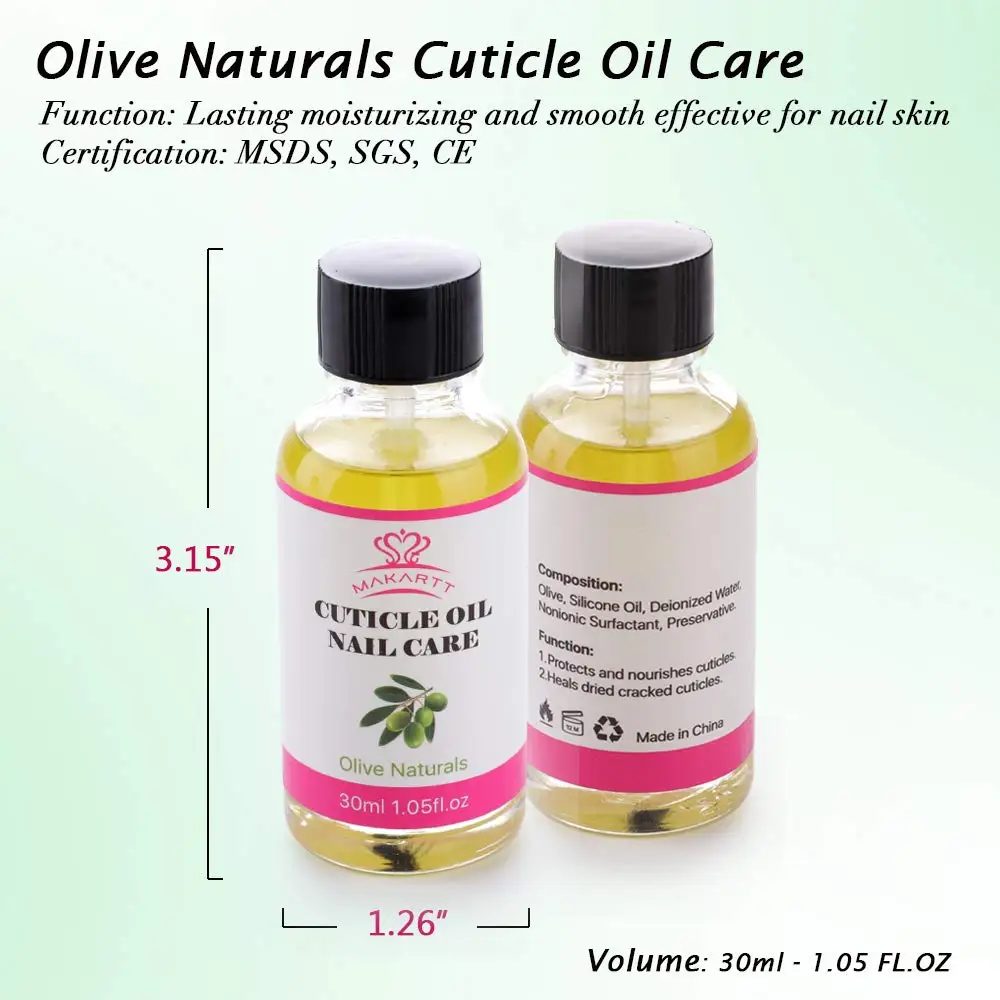 Makartt 30ML Nail Nutrition Oil Bee Naturals Nail Cuticle Oil Non-irritating Milk Odor 5 Mins Fast Absorption Not Greasy
