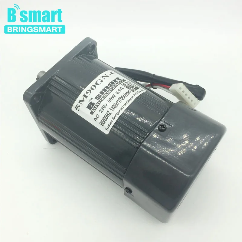 Bringsmart 5M90GN-C 90 Вт 220 В переменного тока высокоскоростной двигатель 1400/2800 об./мин Реверсивный двигатель регулирования+ регулятор скорости оптической оси