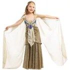 Детский костюм для косплея, с изображением древней египетской мифологии, платье принцессы Клеопатры, греческой богини эпохи Возрождения