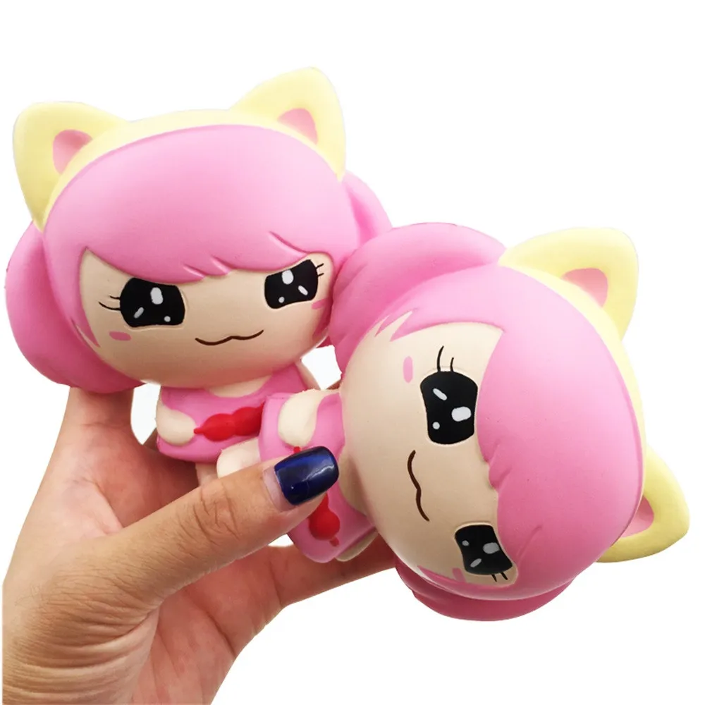 Мягкие игрушки Kawaii рождественские розовые Игрушки для маленьких девочек