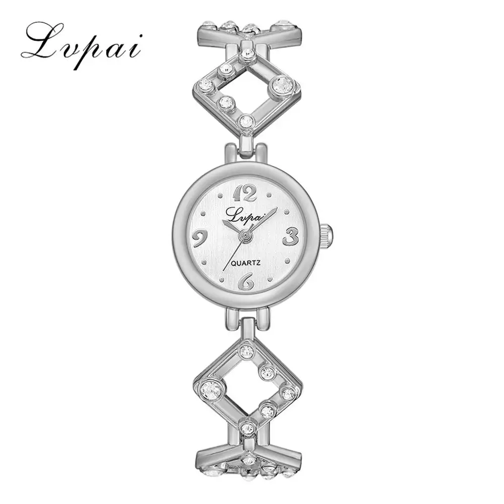 Silver White Бренд Lvpai, браслет, часы для женщин, роскошное платье, кварцевые часы, женские креативные спортивные часы, Reloj Mujer Relogio Feminino - Цвет: Silver White