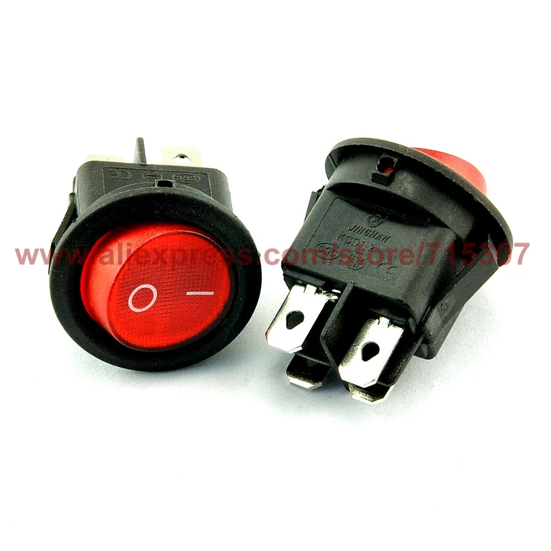 5 шт. кулисный переключатель PHISCALE 4 pin 6A 250V выключатель питания KCD1-224 ВКЛ-ВЫКЛ с