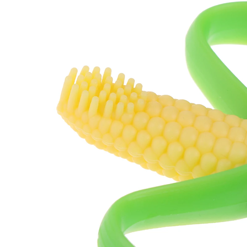 

Baby Silicone Teether Training Toothbrush BPA Free Banana Corn Toddle Teething Chew Toys for Infant Chewing Newborn Safe Gifts