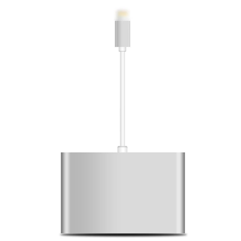 Портативный Mirrorlink для Apple интерфейс HDMI VGA AV Аудио Видео адаптер iPad iPod iPhone 5 6 7 8 X
