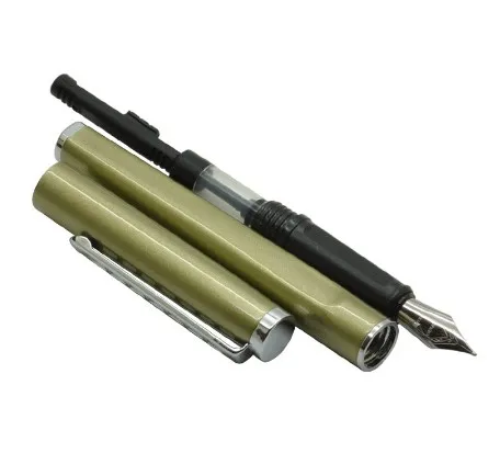Перьевая ручка Jinhao 699 гладкая чисто белая с серебряной лестницей и зажимом 0 5 мм