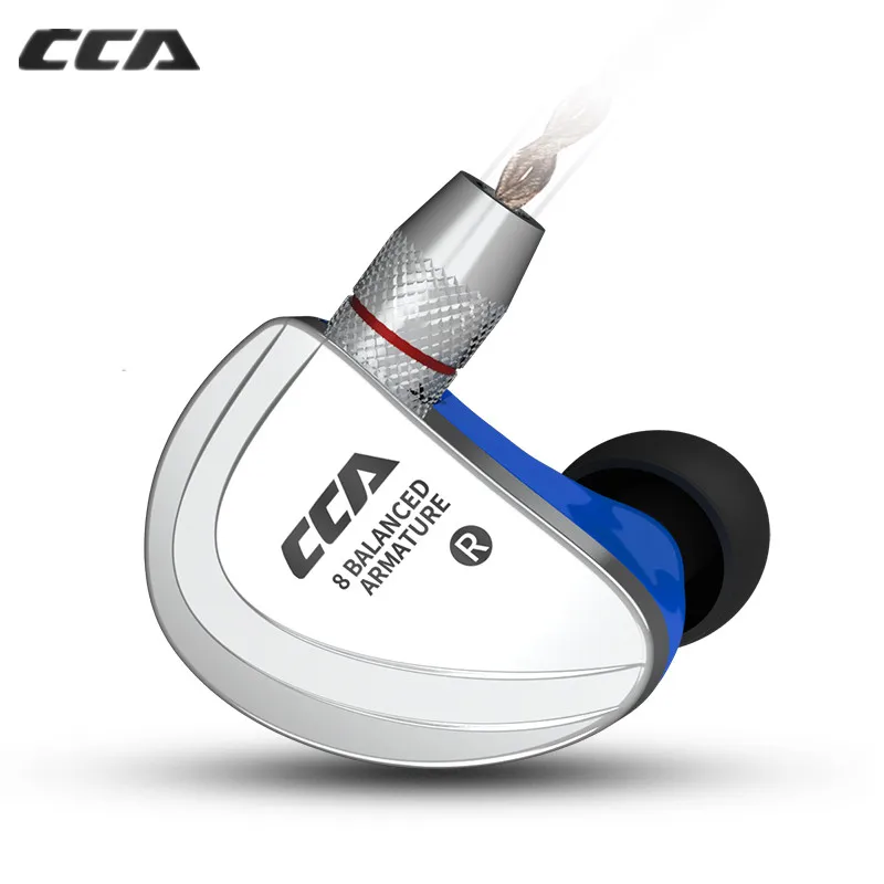 Новые наушники CCA C16 8BA металлические наушники-вкладыши HIFI гарнитура съемные с
