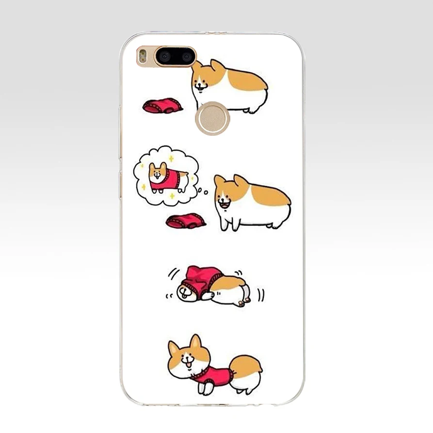 14 179SD Welsh corgi PC жесткий пластиковый Мягкий Силиконовый ТПУ чехол для телефона для xiaomi redmi 4A 4X note 4 4x mi A1 A2 lite - Цвет: 14