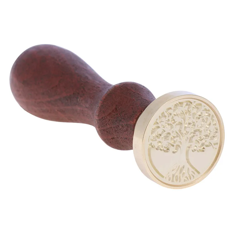 3 Ретро Дерево штамп Классический Дерево завод уплотнение воск печать штамп древний печать пост декоративный старинный штамп штампованная для скрапбукинга подарок - Цвет: 3