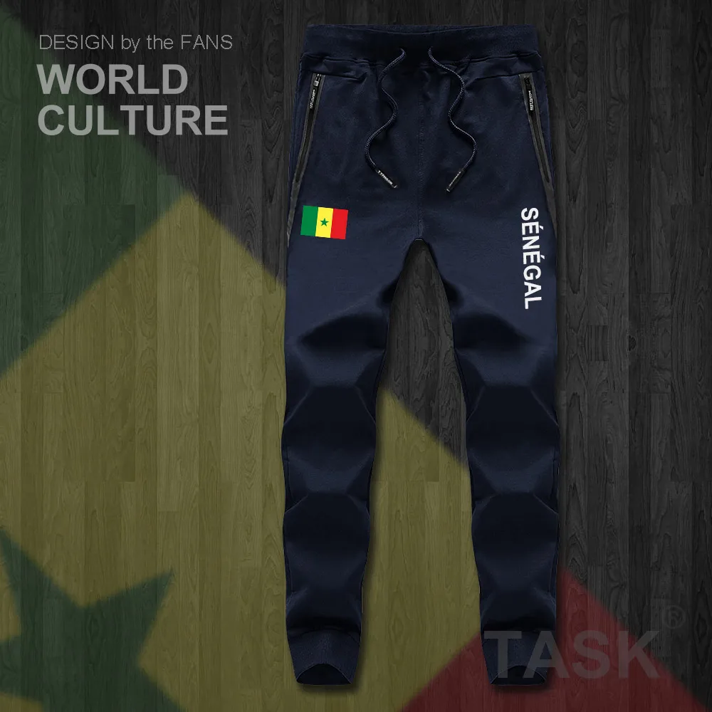 Senegal SEN africa Senegalese mens pants joggers jumpsuit sweatpants track sweat fitness fleece tactical casual nation country | Мужская