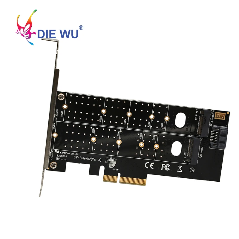 PCIe to M ключ B SATA порт адаптер расширения PCI Express для M.2 NVMe SSD NGFF Плата TXB044|Платы